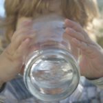 Child drinking water