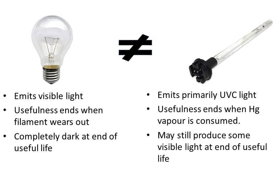 Incandescent vs UV light